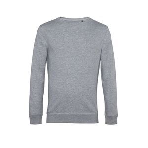 B&C Mens Crew Neck Sweat / Heather Gray